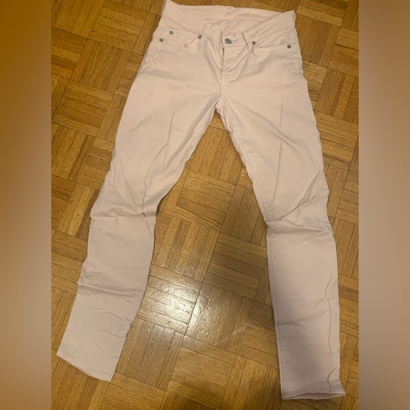 7 for all mankind Women’s pink jeans. Waist 25 - Picture 1 of 3
